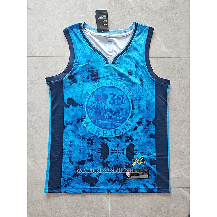 Camiseta Golden State Warriors Stephen Curry #30 Select Series 2023 Azul
